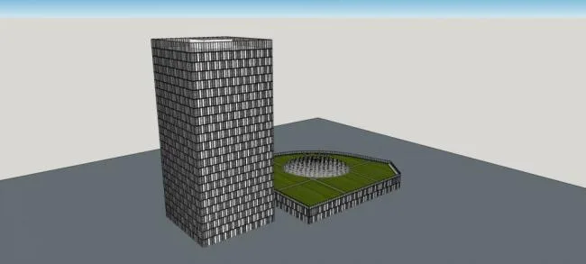 Sketchup Office Model | High rise office building, hotel, office building, administrative, modern style