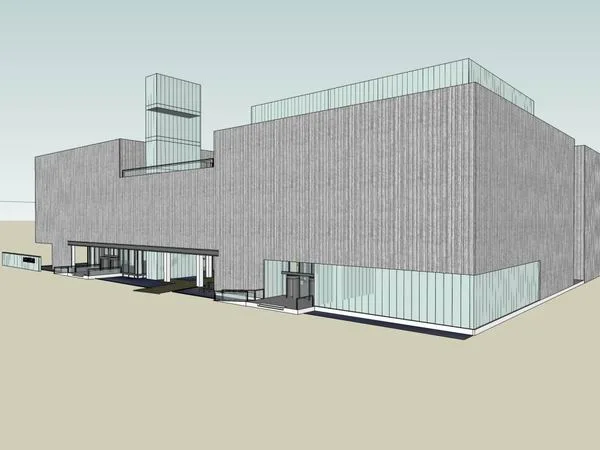 Sketchup Cultural Model | Multi story Museum, Cultural Architecture, Modern Style