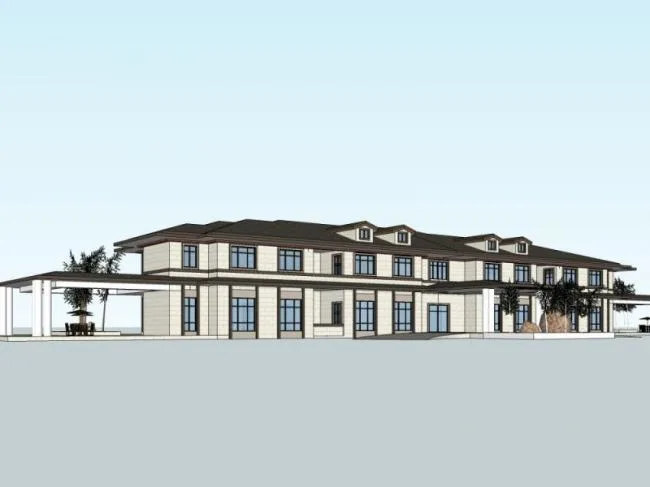 Sketchup Business Model | Clubhouse, Modern Style