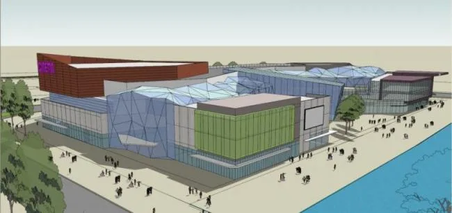 Modern Multi-Story Commercial Complex Designed in SketchUp