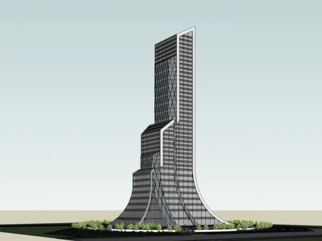 Sketchup Complex Model | Super High rise Urban Complex, Office, Modern Style