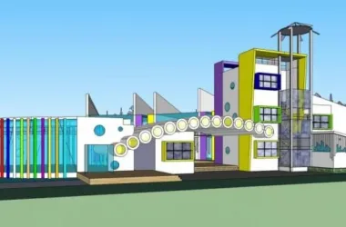Modern Multi-Story Kindergarten Design | Educational Architecture by SketchUp School-BIM WORLD
