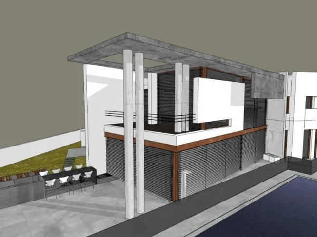 Sketchup Villa Model | Solo Villa, Modern Style
