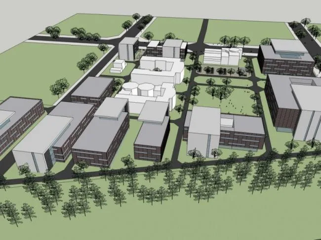 Sketchu Industrial Building | Multi story Industrial Park Factory Building, Modern Style