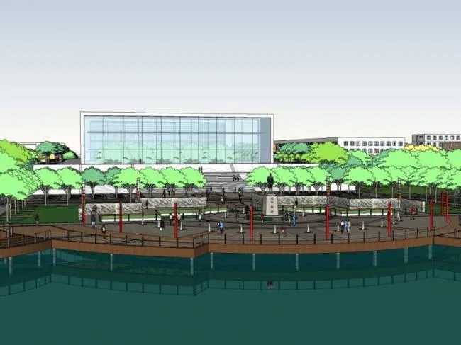 Sketchup School Model | Multi story School, Campus Educational Architecture, Modern Style