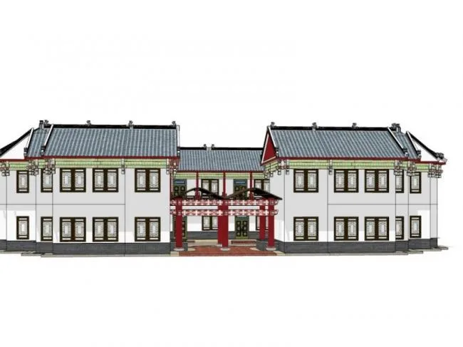 Sketchup Ancient Architecture Model | Multi story Western Sichuan Architecture, Chinese Style, Ancient Architecture