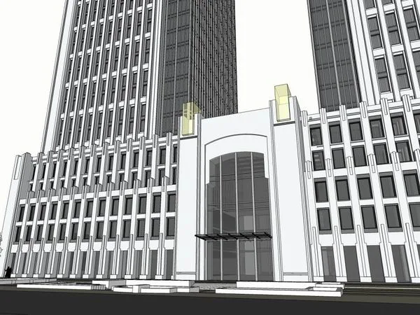 Sketchup Hotel Model | High rise Hotel, Modern Style