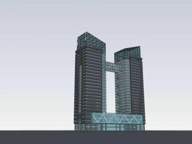 Sketchup Office Model | High rise Office Building, Modern Style