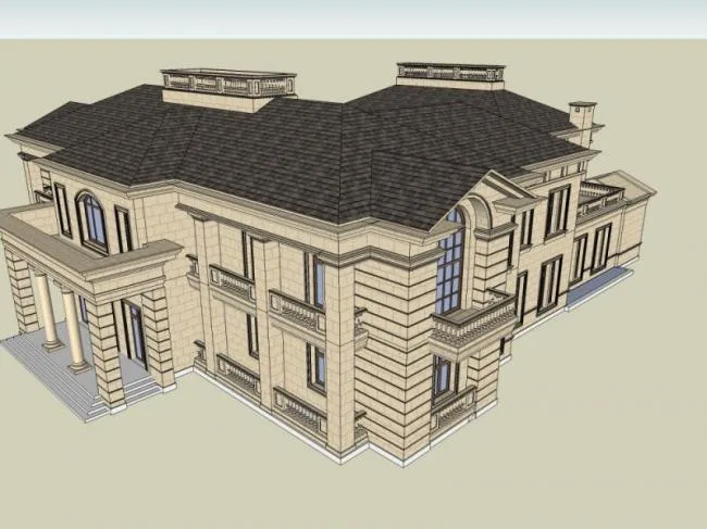 Sketchup Business Model | Clubhouse, Classical Style