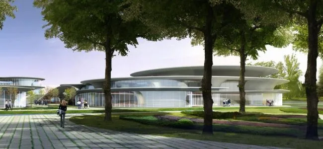 SketchUp Cultural Model | Modern Multi-Level Cultural Center Design