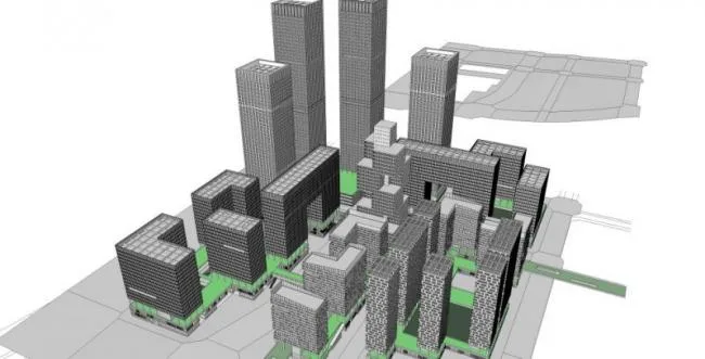 Sketchup Complex Model | Super High rise Urban Complex, Residential, Office, Modern Style