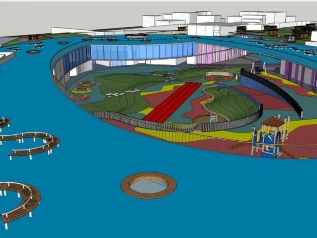 Sketchup Business Model | Children's Playground, Modern Style
