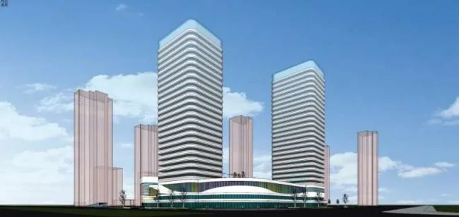 SketchUp Complex Model: Multi-Story High-Rise Office, Commercial, Hotel, and Modern Apartment Building