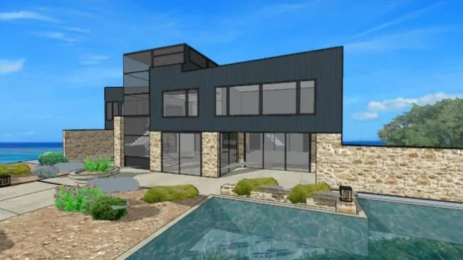 Modern Solo Villa Design in SketchUp Model