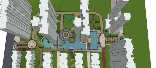 Sketchup Landscape Model | Residential Landscape, Chinese Style