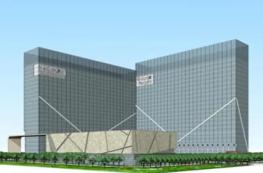 SketchUp Business Model: Multi-Story Sales Center and Modern Commercial Building Design-BIM WORLD