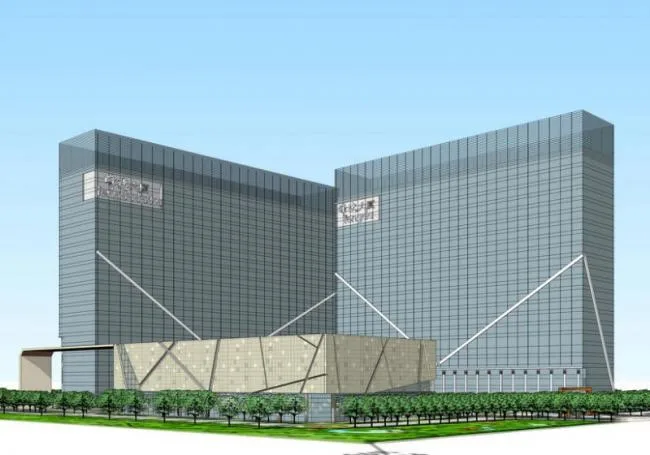 Sketchup Business Model | Multi story Sales Center, Commercial Building, Modern Style