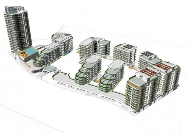 Sketchup Residential Model | High rise Hotel, Multi story Residence, Modern Style