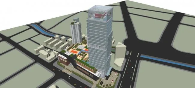 Sketchup Complex Model | Super high-rise commercial complex, modern style, hotel, office