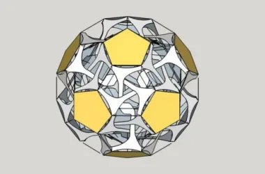 Modern Landscape Spherical Sculpture Model with SketchUp Materials and Components-BIM WORLD