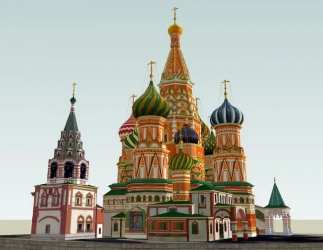 Sketchup Cultural Model | Multi story Church, Cultural Architecture, Classical Style