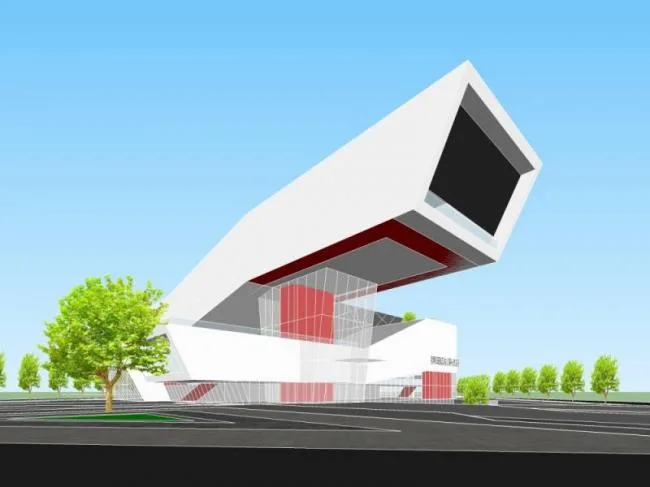 Sketchup Cultural Model | Multi story Planning Exhibition Hall, Cultural Architecture, Modern Style
