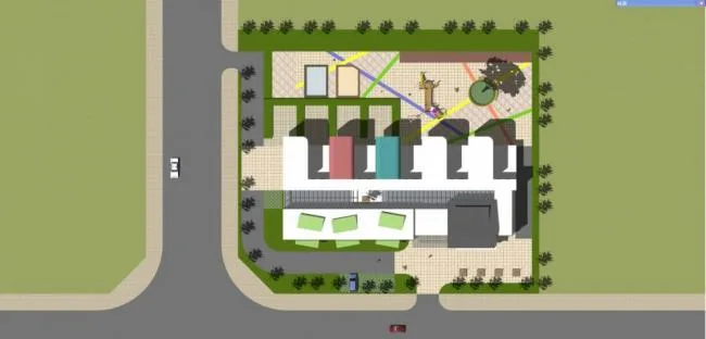Sketchup School Model | Multi story Kindergarten School, Educational Architecture, Modern Style