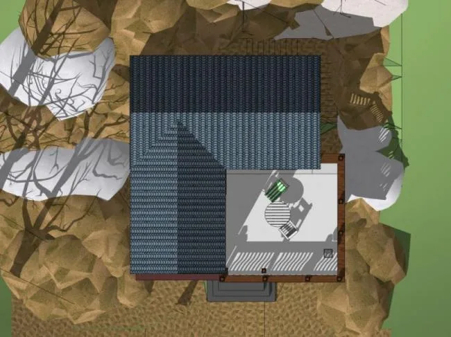 Sketchup Residential Model | Tibetan style Residence, 2-story