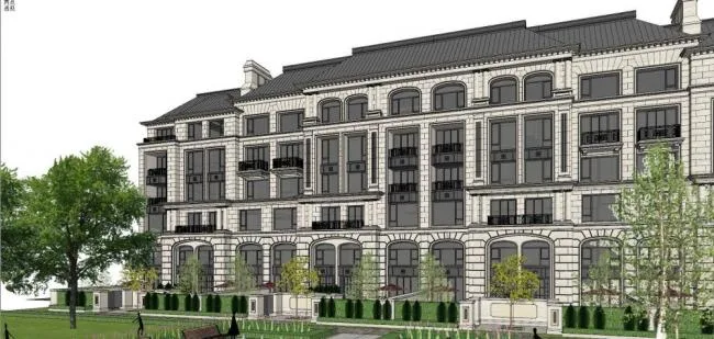 Sketchup Residential Model | Multi story Residence, Garden House, Residential Building, Classical Style