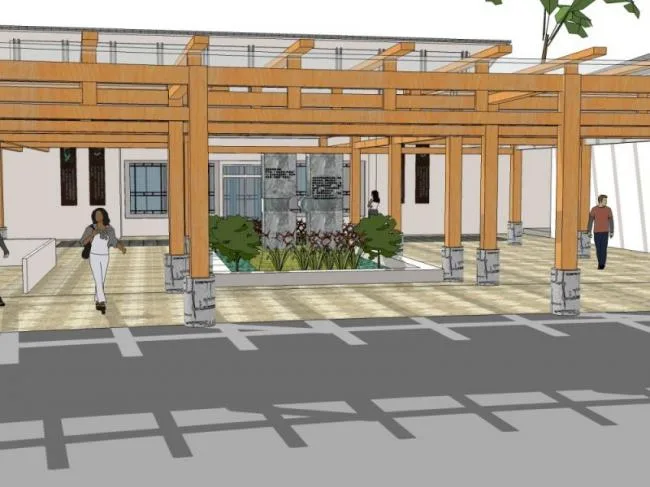SketchUp Landscape Model: Poetry Corridor in New Chinese Style