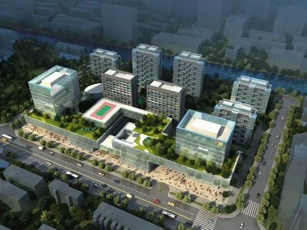 Sketchup Office Model | High rise Hangzhou Hai Creative Park, Office Building, Modern Style