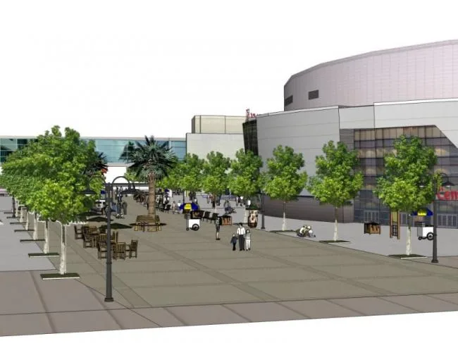 Sketchup Business Model | Multi story Commercial Block, Modern Style