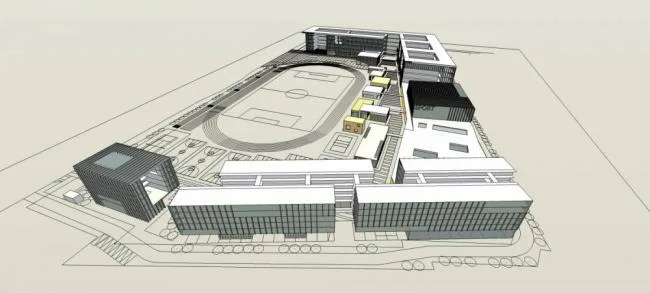 Modern Multi-Story School Campus Design | Educational Architecture in SketchUp