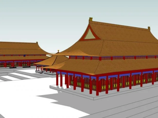 Sketchup Ancient Architecture Model | Multi story Palace, Chinese Style, Ancient Architecture