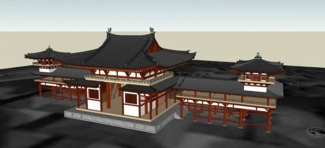 Sketchup Ancient Architecture Model | Multi story, Ancient Architecture, Landscape, Entrance, Pavilion, Chinese Style, Corridor
