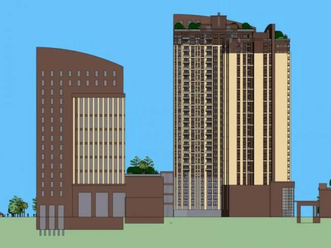 Sketchup Residential Model | High rise apartments, residential buildings, classical style