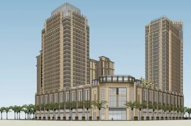 SketchUp Residential Design: High-Rise Living with Ground-Floor Commercial Spaces in Classic Style-BIM WORLD