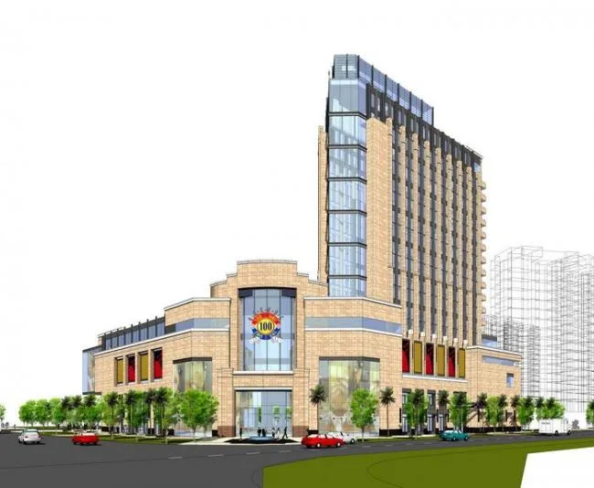 Sketchup Office Model | High rise office building, ground floor commercial, neoclassical style