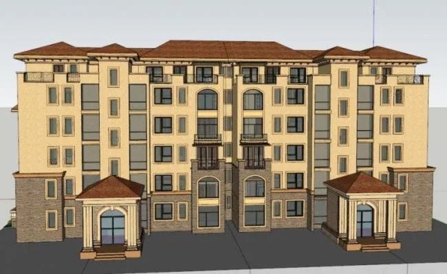 Sketchup Residential Model | Multi story Residence, Residential Building, Classical Style