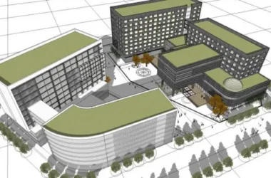 Modern Multi-Story Hotel Model in SketchUp-BIM WORLD
