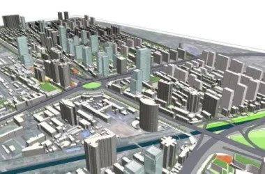 Sketchup Planning Model | Multi story Mixed City Planning, Modern Style-BIM WORLD
