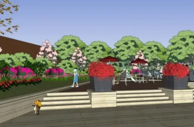 SketchUp Landscape Model: Commercial Design in Classical Style-BIM WORLD