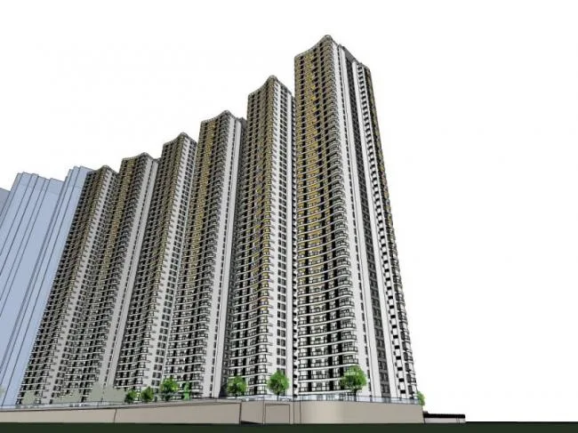 Sketchup Residential Model | Super High rise Residential, Modern Style