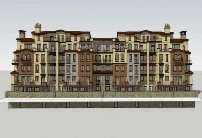 Sketchup Villa Model | Stacked Villa, Multi story Western House, Spanish Style, Classical Style