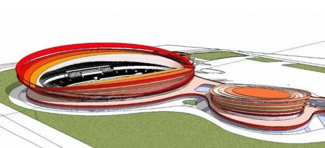 Sketchup Sports Center Model | Multi story Sports Stadium, Modern Style
