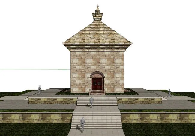 Sketchup Ancient Architecture Model | Multi story Four door Pagoda, Chinese Style, Ancient Architecture