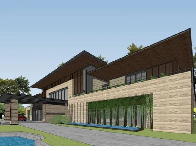 Sketchup Business Model | Multi story Hotel, Modern Style