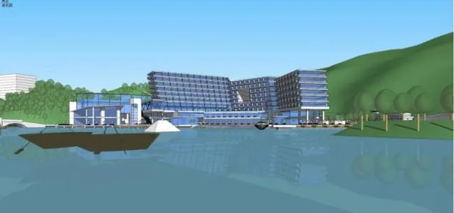 Sketchup Hotel Model | Multi story Hotel, Modern Style