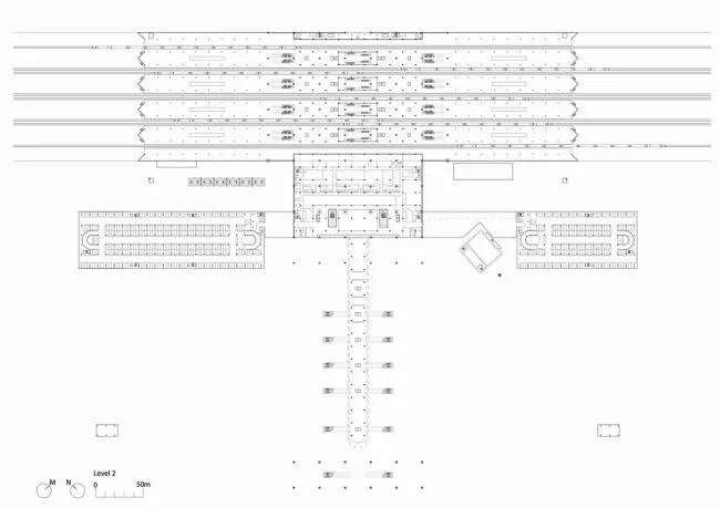 BIM Architecture | Majestic Steel Columns Supporting Tree like Construction: Haramain High Speed Railway Station/Foster Partners Architectural Firm