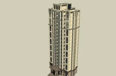 SketchUp Residential Models: Classical High-Rise Apartment Designs-BIM WORLD